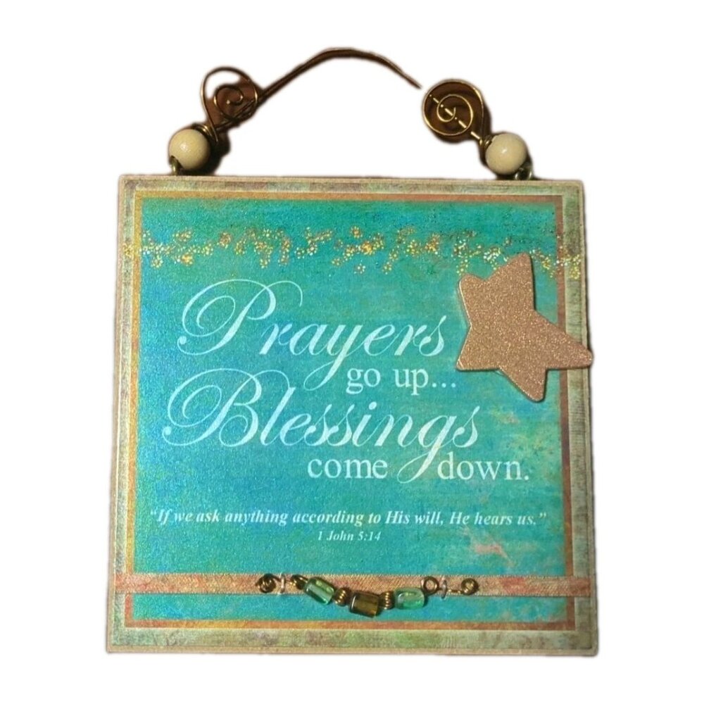 Prayers & Blessings - Bible Verse - Handmade Decorative Plaque